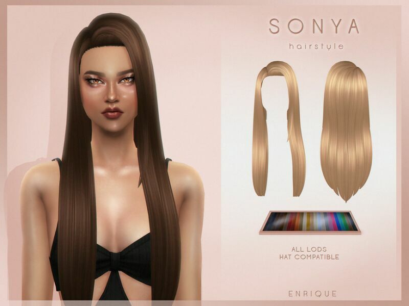 Sonya Hairstyle By Enriques4 1 Sonya Hairstyle By Enriques4 Sims 4 CC