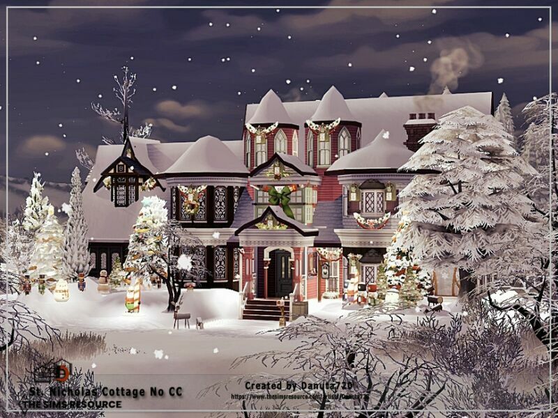 ST. Nicholas Cottage NO CC By Danuta720 7 sims 4 cc st nicholas cottage no cc by danuta720 2