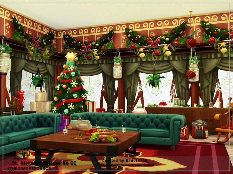 ST. Nicholas Cottage NO CC By Danuta720 4 sims 4 cc st nicholas cottage no cc by danuta720 5
