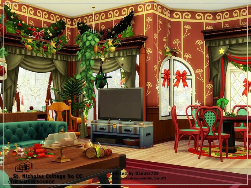 ST. Nicholas Cottage NO CC By Danuta720 3 sims 4 cc st nicholas cottage no cc by danuta720 6