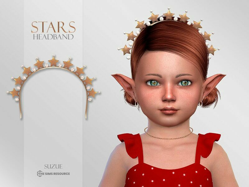 Stars Headband Toddler By Suzue 1 Stars Headband Toddler By Suzue Sims 4 CC