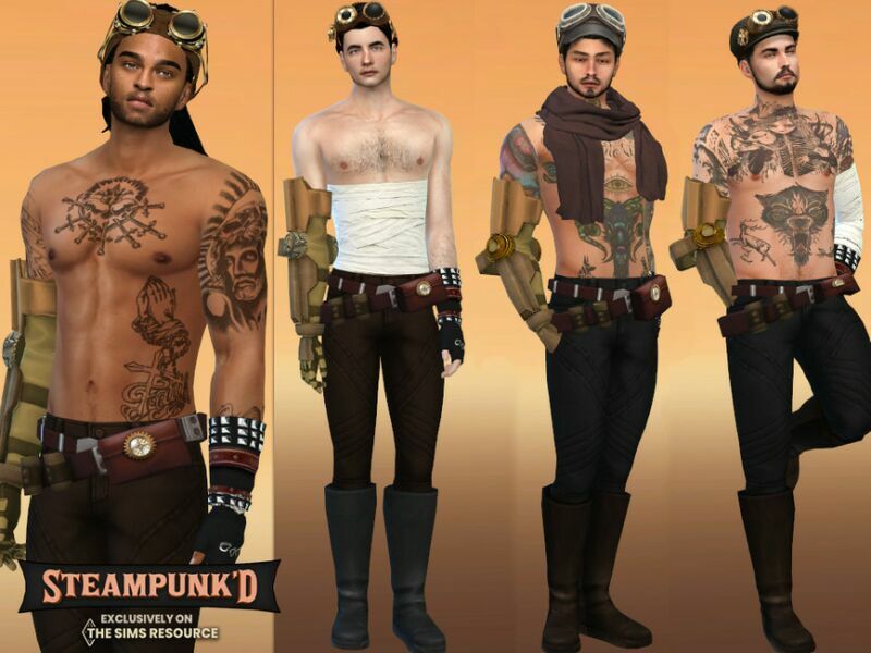 Steampunked Bethelbert Outfit By Mclaynesims 1 Steampunked Bethelbert Outfit By Mclaynesims Sims 4 CC