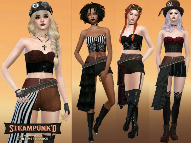 Steampunked Cantata Outfit By Mclaynesims 1 Steampunked Cantata Outfit By Mclaynesims Sims 4 CC