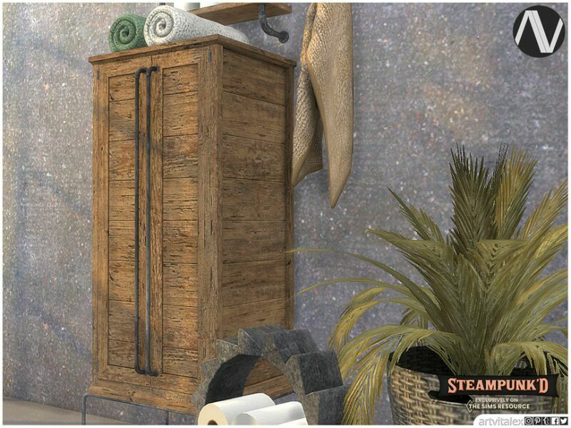 Steampunked | Charlotte Bathroom Extra By Artvitalex 4 sims 4 cc steampunked charlotte bathroom extra by artvitalex 2