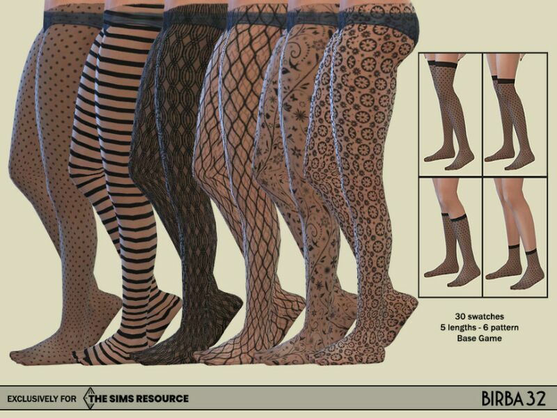 Stockings Superpack By Birba32 1 Stockings Superpack By Birba32 Sims 4 CC