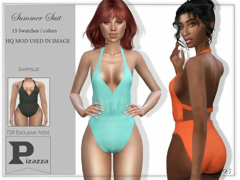 Summer Suit By Pizazz 1 Summer Suit By Pizazz Sims 4 CC