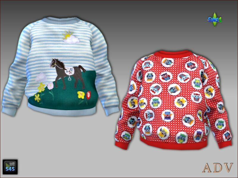 Sweatshirts Pants And Slippers For Toddlers 7 sims 4 cc sweatshirts pants and slippers for toddlers 3