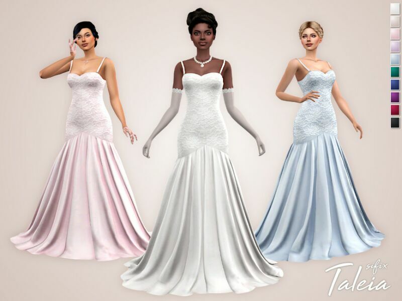 Taleia Dress By Sifix 1 Taleia Dress By Sifix Sims 4 CC