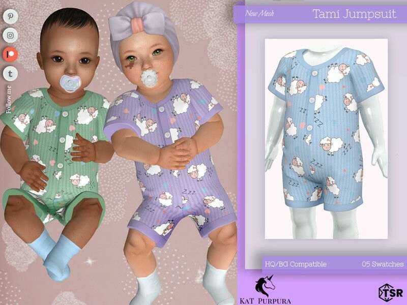 Tami Jumpsuit 1 Tami Jumpsuit Sims 4 CC