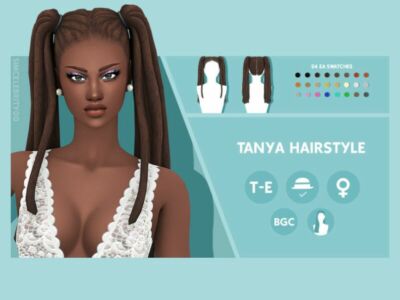 Tanya Hairstyle By Simcelebrity00 Sims 4 CC
