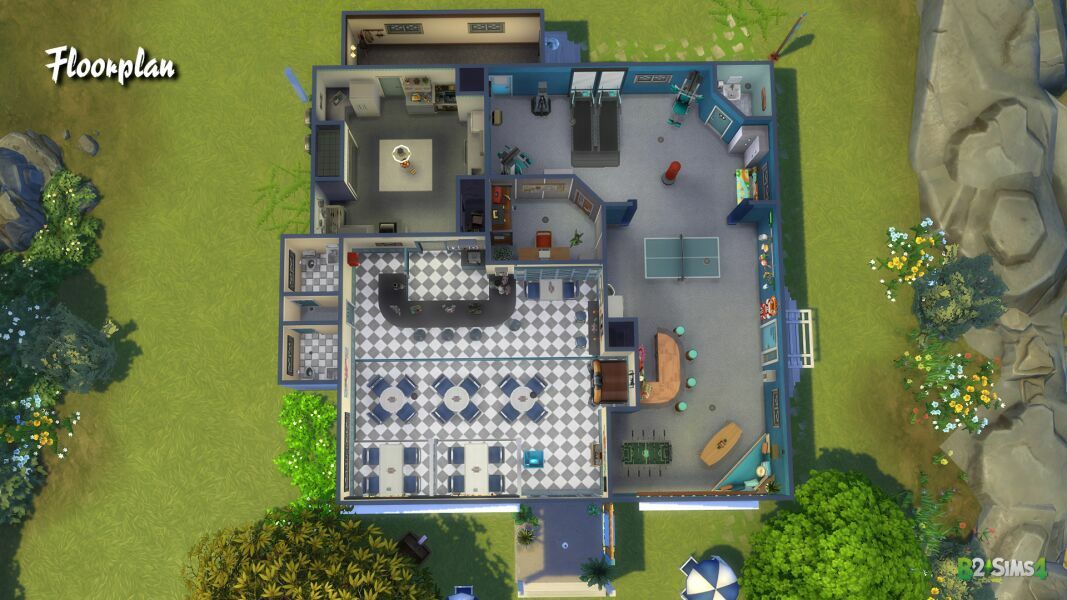 The Bayside Diner & Surf Club 9 sims 4 cc the bayside diner surf club 2