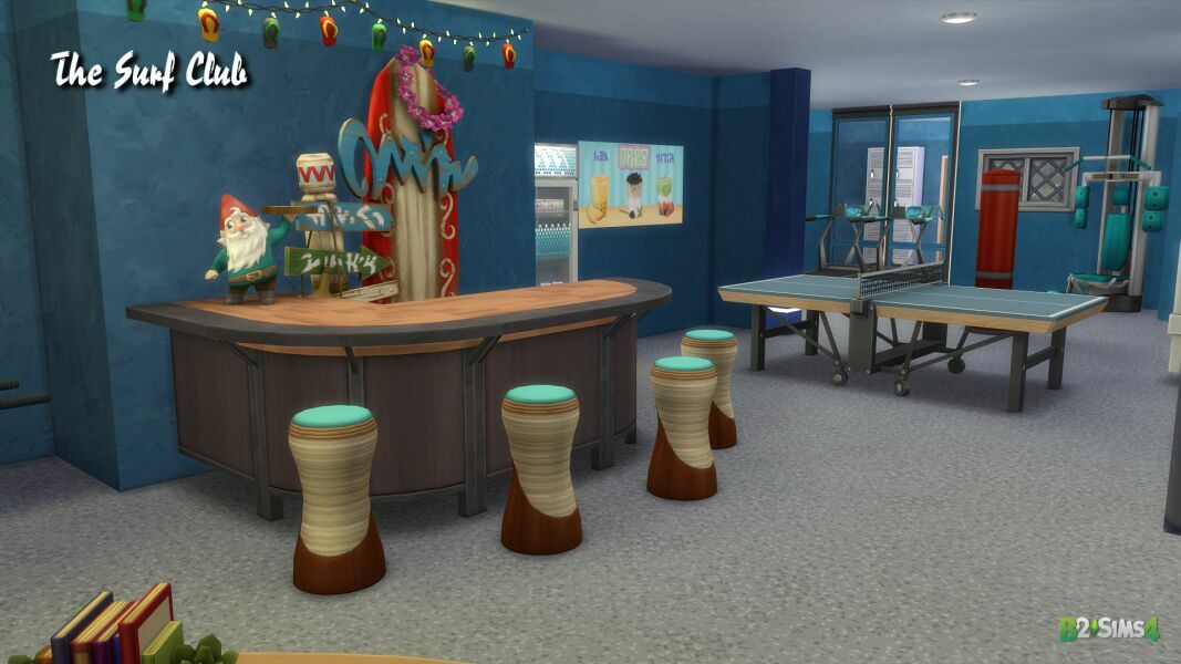The Bayside Diner & Surf Club 4 sims 4 cc the bayside diner surf club 7