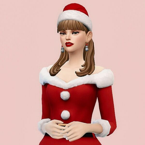 The | Merry Christmas | Female By Hedennychen 2 sims 4 cc the merry christmas female by hedennychen 4