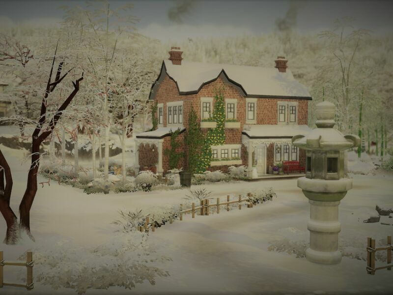 The White Cats Cottage NO CC By SGK45 1 The White Cats Cottage NO CC By SGK45 Sims 4 CC