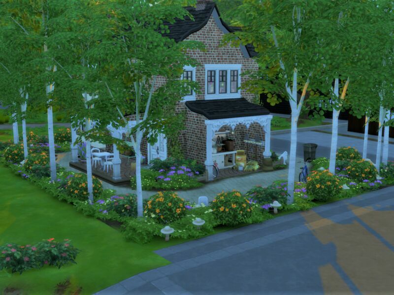 The White Cats Cottage NO CC By SGK45 4 sims 4 cc the white cats cottage no cc by sgk45 4