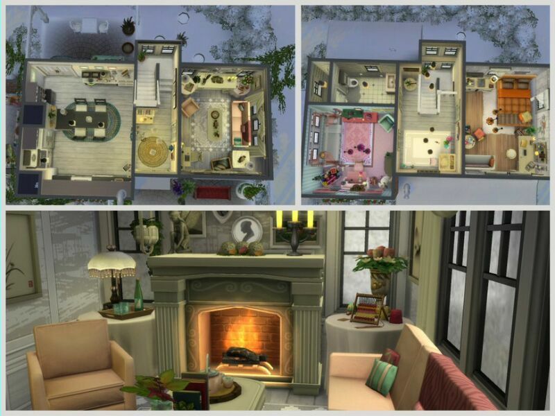 The White Cats Cottage NO CC By SGK45 5 sims 4 cc the white cats cottage no cc by sgk45 5