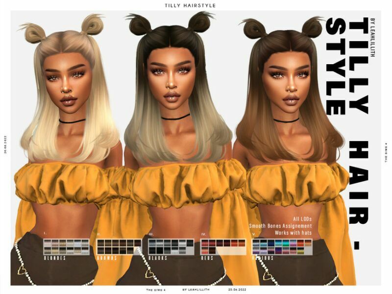 Tilly Hairstyle 1 Tilly Hairstyle Sims 4 CC