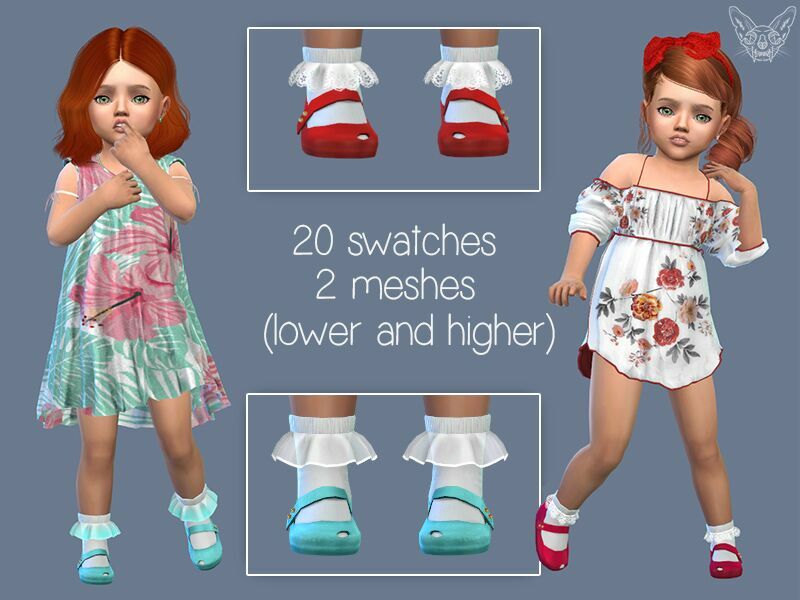 Toddler Frilly Socks 2.0 By Giulietta 1 Toddler Frilly Socks 2.0 By Giulietta Sims 4 CC