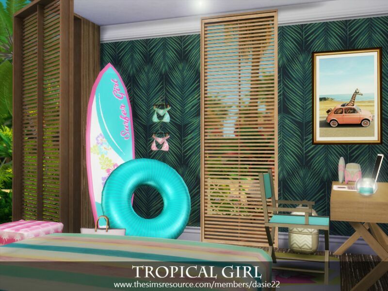 Tropical Girl By Dasie2 2 sims 4 cc tropical girl by dasie2 4