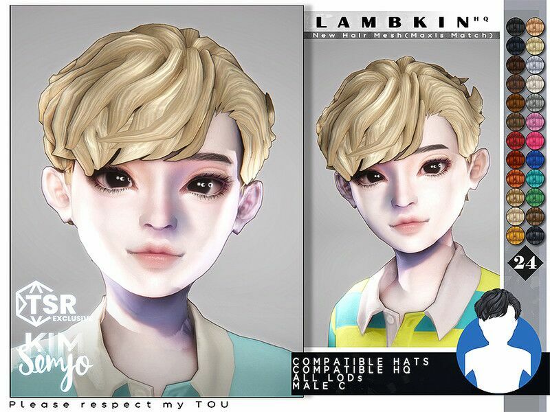 TS4 Child Hairstyle_Lambkin(Maxis Match) 1 TS4 Child Hairstyle_Lambkin(Maxis Match) Sims 4 CC