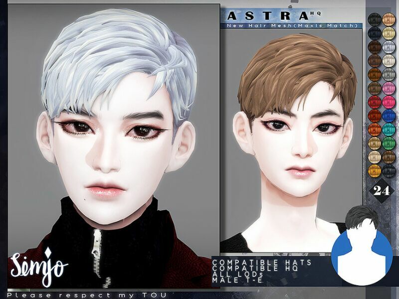 TS4 Male Hairstyle_Astra(Maxis Match) By Kimsimjo 1 TS4 Male Hairstyle_Astra(Maxis Match) By Kimsimjo Sims 4 CC