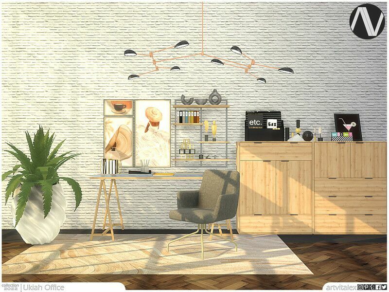 Ukiah Office By Artvitalex 1 Ukiah Office By Artvitalex Sims 4 CC