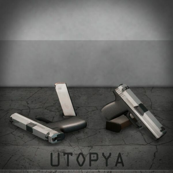 USP9 Pistols A Hand GUN Clutter Decoration 1 USP9 Pistols A Hand GUN Clutter Decoration Sims 4 CC