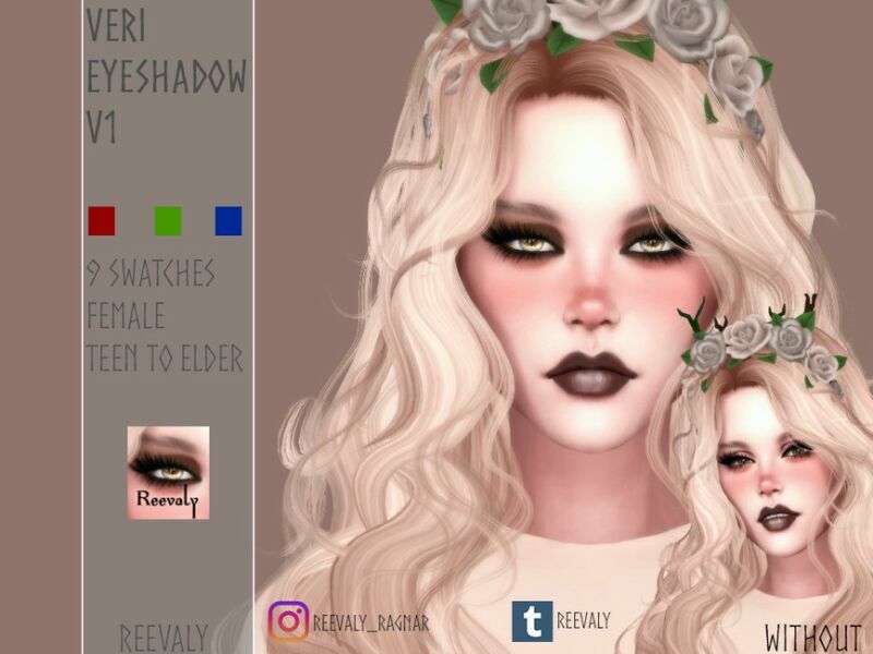 Veri Eyeshadow V1 By Reevaly 1 Veri Eyeshadow V1 By Reevaly Sims 4 CC