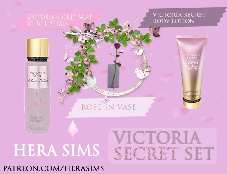 Victoria Secret Velvet Petals SET 1 Victoria Secret Velvet Petals SET Sims 4 CC