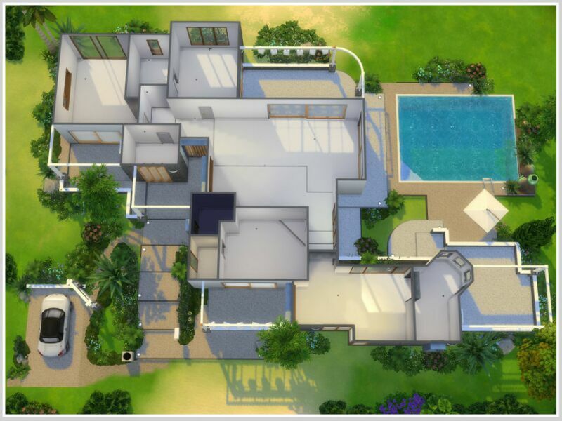 Villa D’Alt_Empty Shell (NO CC) By Philo 2 sims 4 cc villa dalt empty shell no cc by philo 6