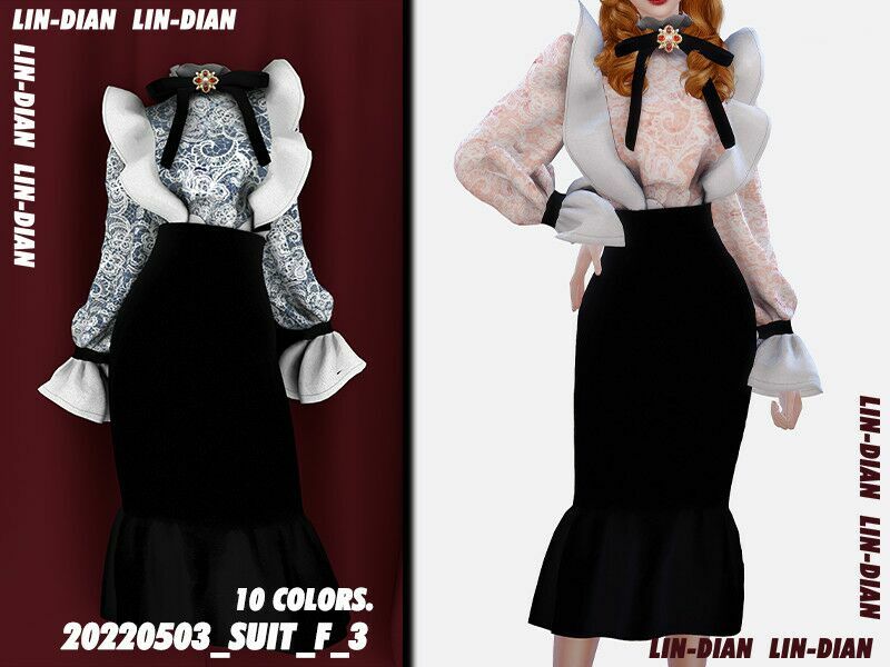 Vintage Women’S Dresses And Fishtail Dresses 1 Vintage Women’S Dresses And Fishtail Dresses Sims 4 CC