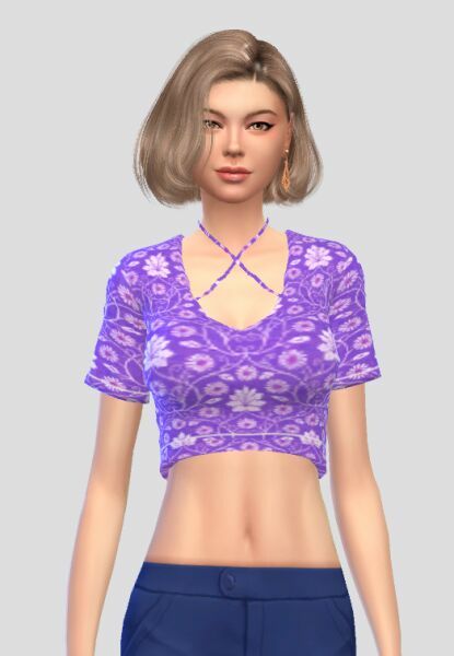 Viona TOP By Luminousls 4 sims 4 cc viona top by luminousls 2