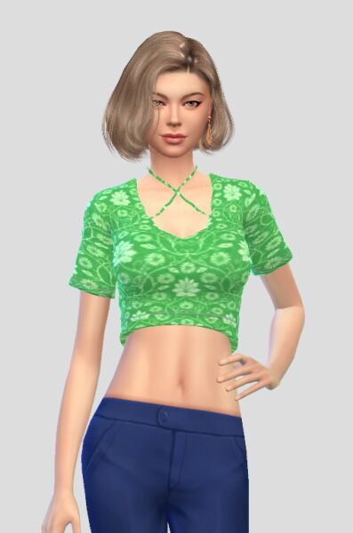 Viona TOP By Luminousls 2 sims 4 cc viona top by luminousls 4