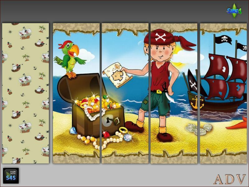 Wallpapers For BOY Room 4 sims 4 cc wallpapers for boy room 10