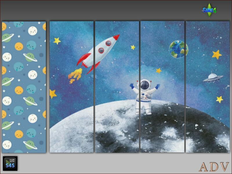 Wallpapers For BOY Room 10 sims 4 cc wallpapers for boy room 2