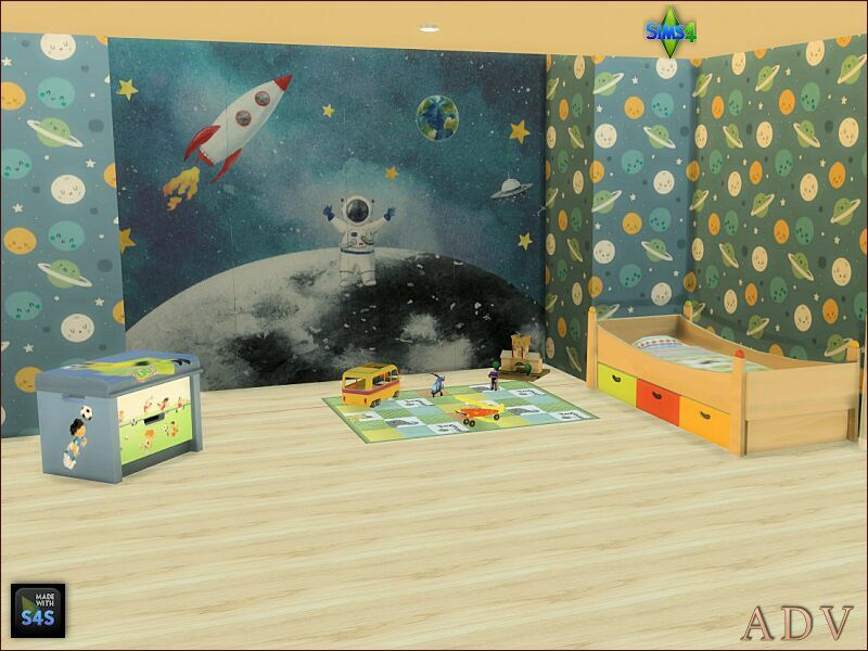Wallpapers For BOY Room 11 sims 4 cc wallpapers for boy room 3