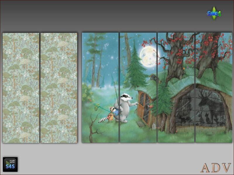 Wallpapers For BOY Room 5 sims 4 cc wallpapers for boy room 8
