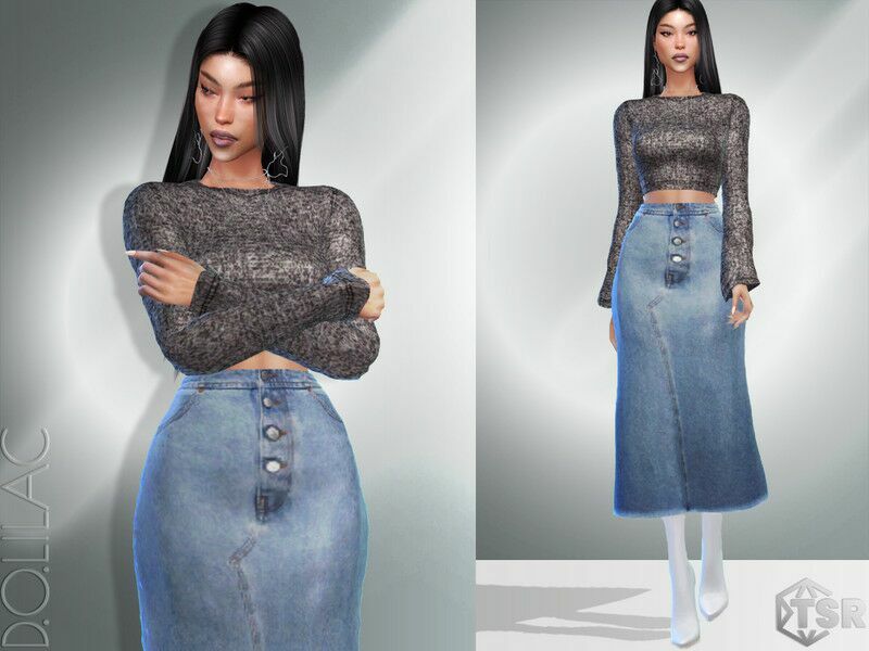 Wool Sweater DO063 1 Wool Sweater DO063 Sims 4 CC