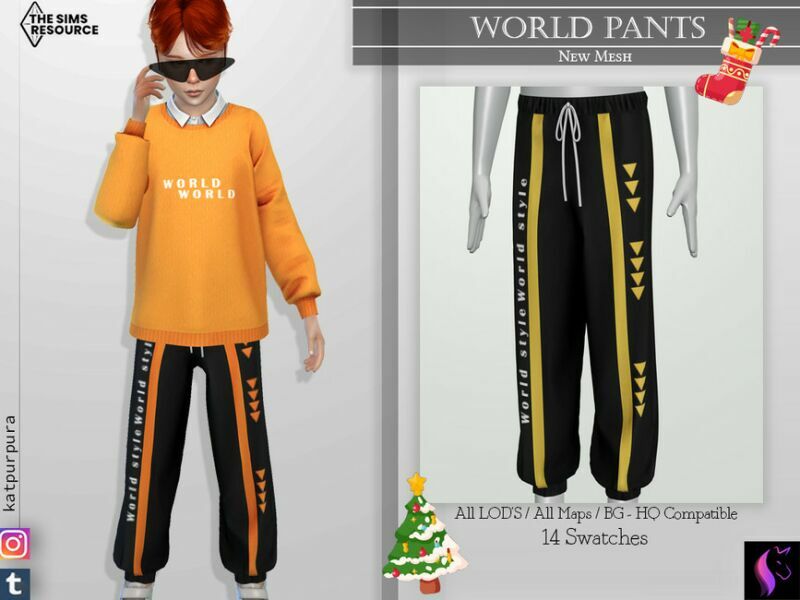World Pants By Katpurpura 1 World Pants By Katpurpura Sims 4 CC