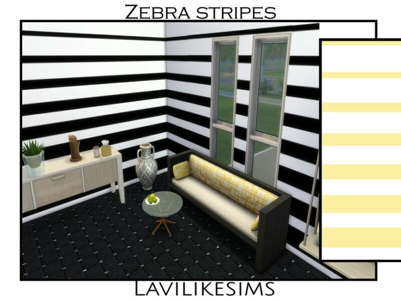 Zebra Stripes By Lavilikesims 1 Zebra Stripes By Lavilikesims Sims 4 CC