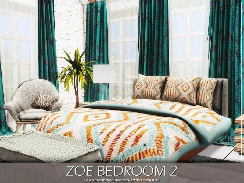 ZOE Bedroom 2 By Mychqqq 1 ZOE Bedroom 2 By Mychqqq Sims 4 CC