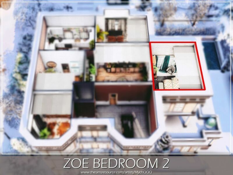 ZOE Bedroom 2 By Mychqqq 3 sims 4 cc zoe bedroom 2 by mychqqq 6
