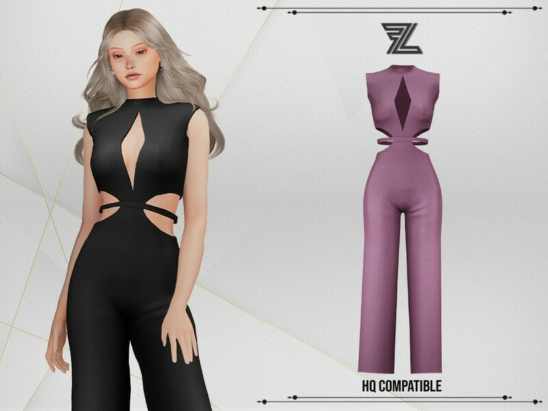 Zoya Jumpsuit By Forlima 1 Zoya Jumpsuit By Forlima Sims 4 CC