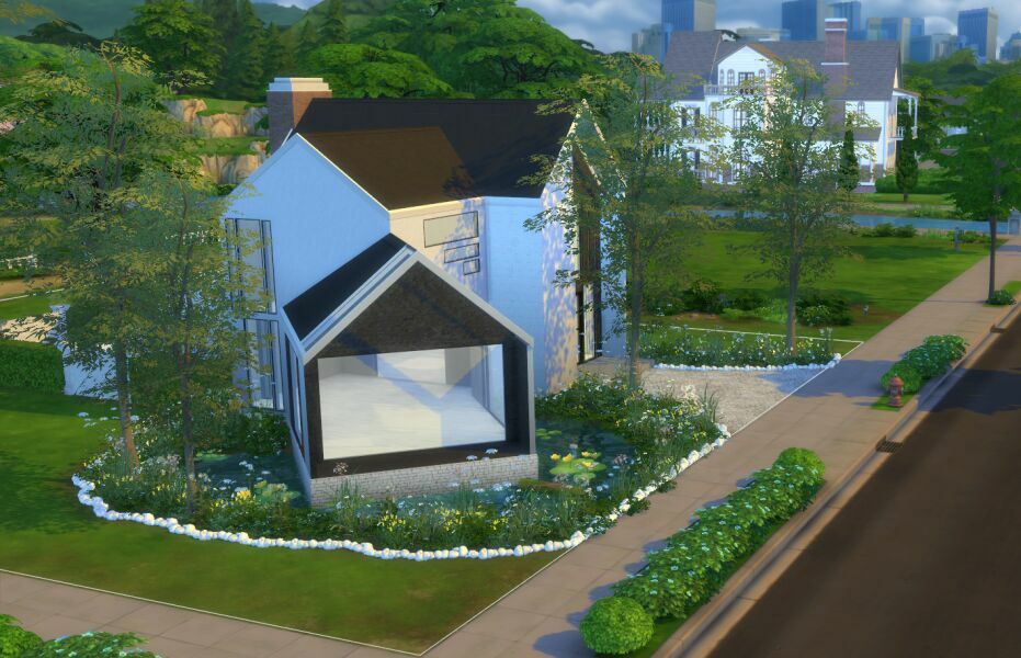 sims 4 cc 22 oak ave home shell 2
