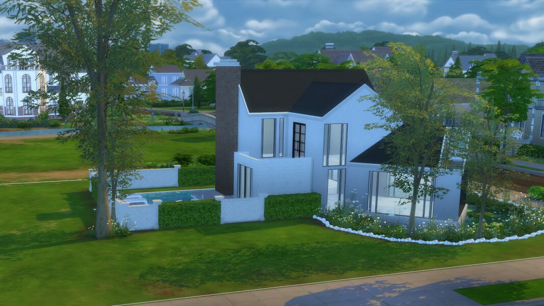 sims 4 cc 22 oak ave home shell 3