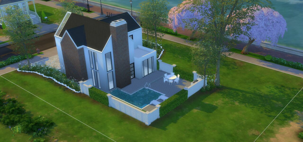 sims 4 cc 22 oak ave home shell 4