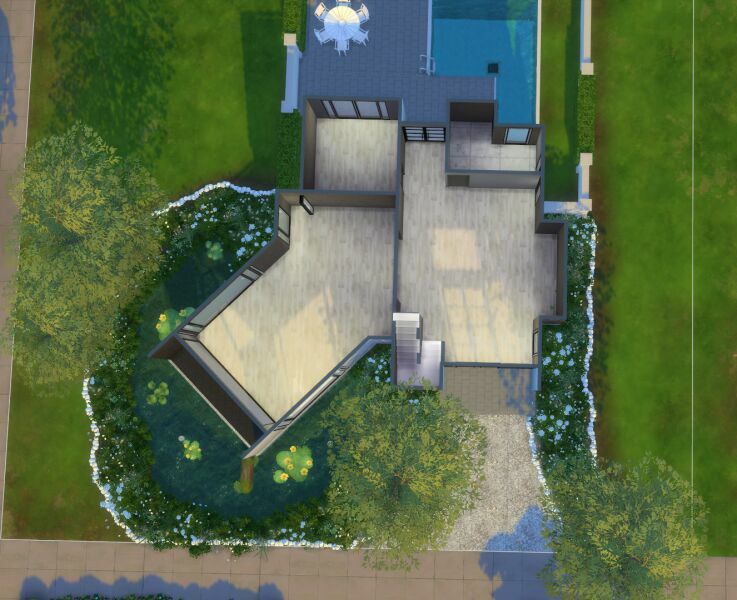 sims 4 cc 22 oak ave home shell 5