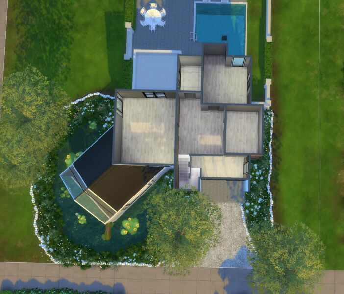 sims 4 cc 22 oak ave home shell 6