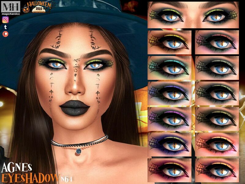 Agnes Eyeshadow N64 1 Agnes Eyeshadow N64 Sims 4 CC