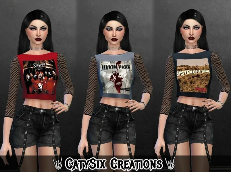 Albums Tops Bands V2 By Catysix 1 Albums Tops Bands V2 By Catysix Sims 4 CC